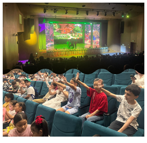 «Маша мен Аю» театр қойылымын тамашалады