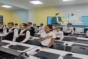 Қазақстан Республикасының Мемлекеттік Гимнің орындалуы