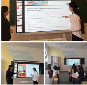 «Жауапкершілік — адамгершіліктің көрінісі» тақырыбында, сондай-ақ С. Ы. Бегалиннің туғанына 130 жыл толуына орай сынып сағаттары өткізілді