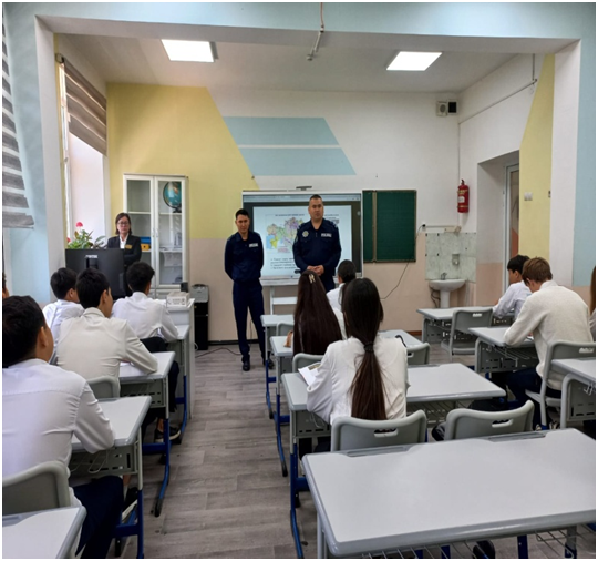«Жасөспірімдер арасындағы құқықбұзушылық» тақырыбында профилактикалық әңгіме өткізілді